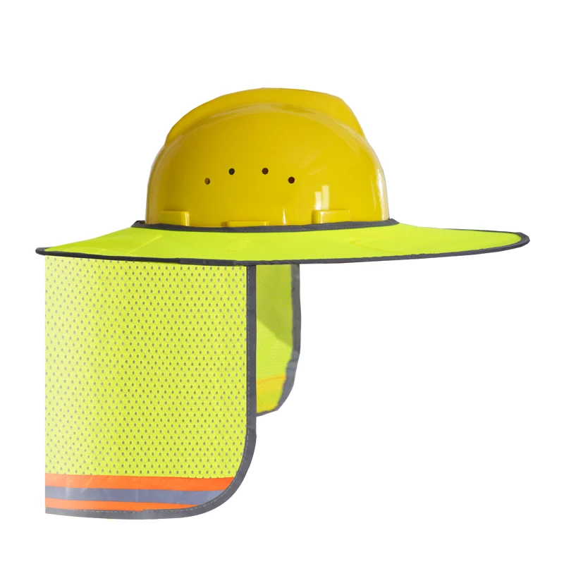 Safurance Reflective Stripe Neck Shield Safety Hard Hat Cap Sun Shade Protective Helmets Workplace Safety - Цвет: Yellow