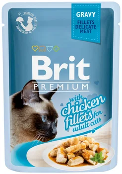 

BRIT BRIT PREMIUM CAT GRAVY CHICKEN FILLETS for adult cats chicken fillets in the sauce 85 gr