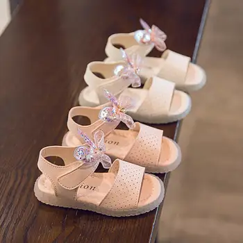 

Summer Baby Sandals for Girls Toddler Infant Kids Baby Little Girls Bowtie Princess Open Toe Shoes Sandals Princess Walkers
