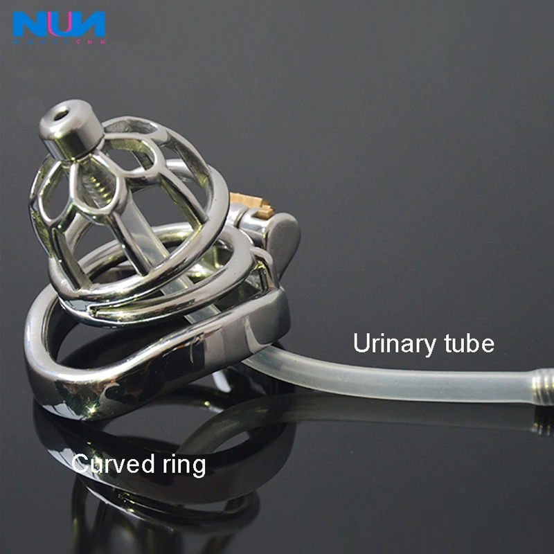 NUUN Plum изогнутое металлическое кольцо верности клетка для пениса Кольца бондаж на