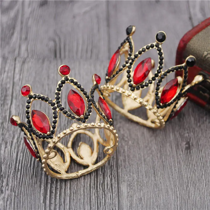 Baroque Little Crown for Girls and Boys Birthday Cake Crown Head Ornament Tiaras Jewelry jewelry accessories hair accessory hair headdress hair band crown