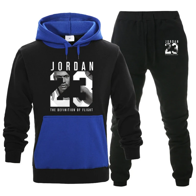 23 JORDAN осень зима горячая распродажа мужские наборы толстовка + брюки 2 шт