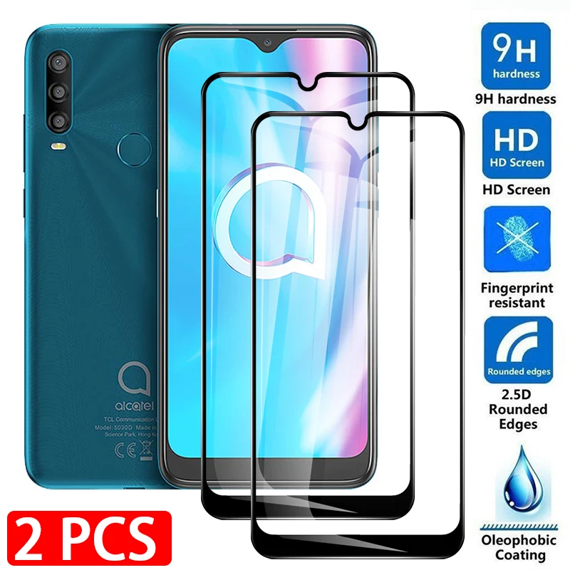 2 шт. защитная пленка на весь экран для Alcatel 1 S 2021 закаленное стекло 1SE 2020 E SE Alcatel1s |