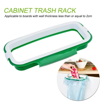 

Rubbish Bag New Hanging For Kitchen Cupboard Door Back Holder Trash Rack Storage Garbage Bag New Arrival Kitchen Storage Tools
