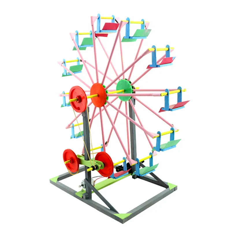 Самодельное колесо обозрения для начальной школы, для студентов, высокотехнологичная, ручная работа, маленькое производство, изобретение, физика, научный эксперимент, большая детская игрушка