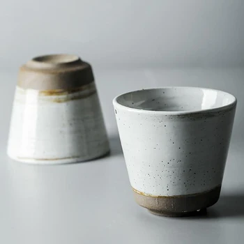 

1Pcs 230mL Japanese Ceramic Tea Cup Coffee Mug Pottery Cups Teacup Master Tea Mug Container Drinkware Teaware Decor Crafts Gifts