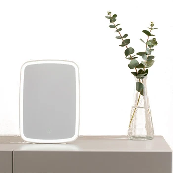 

Newest Arrivals Portable Foldable Countertop LED Cosmetic Mirror Professional Lighted Makeup Mirror with Touch Screen