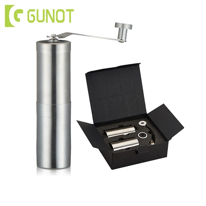 

GUNOT Manual Set Coffee Grinder Coffee Maker Portable Washable Grinder Machine Gift 304 Stainless Steel Adjustable Coffee Machin