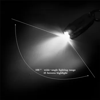 

2019 Portable Plastic Magnetic Power Generation Tube Keyring Light Lamp Torch New Keychain Flashlight LED USB Rechargeable