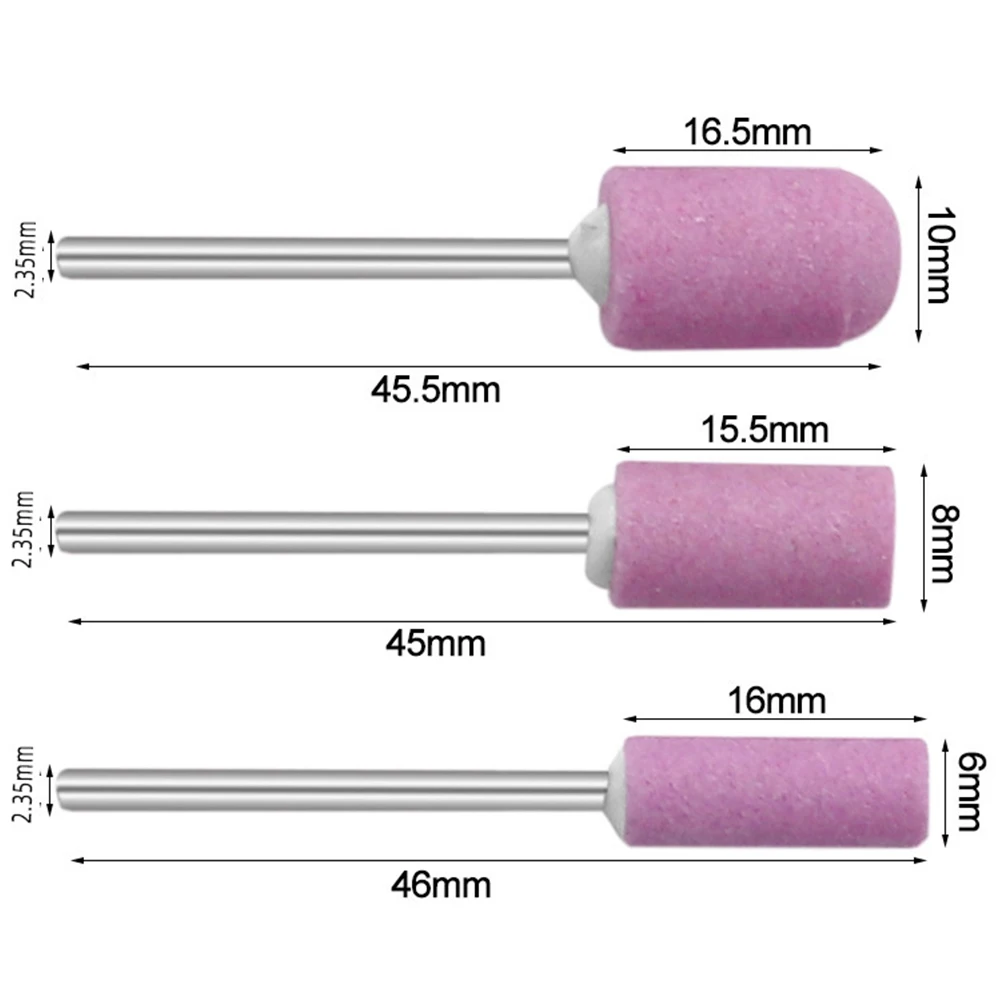 12Pcs Ceramic Nail Drill Bits Electric Manicure Head Replacement Device For Manicure Pedicure Polishing Mill Cutter Nail Files