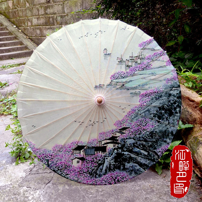 

Women Umbrella Waterproof Dance Sunscreen Chinese Hanging Roof Decor Ombrello Parapluie Femme Regenschirm Japan Style Umbrella