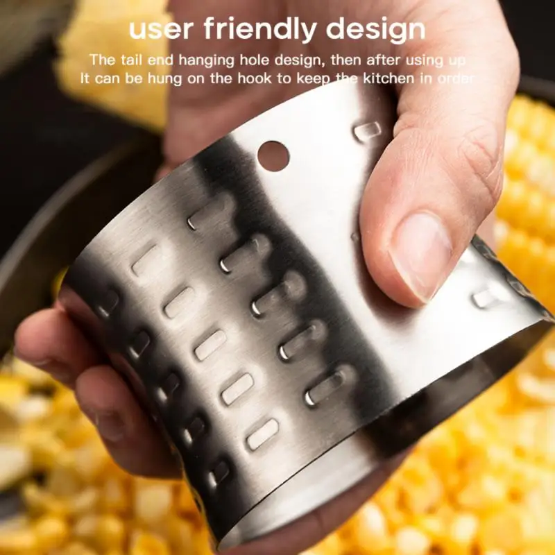 1pcs Home Corn Plane Peeler Cob Thresher Gadgets Manual Rotation Stainless Steel Corn Stripper Cutter Kitchen Tools Cocina