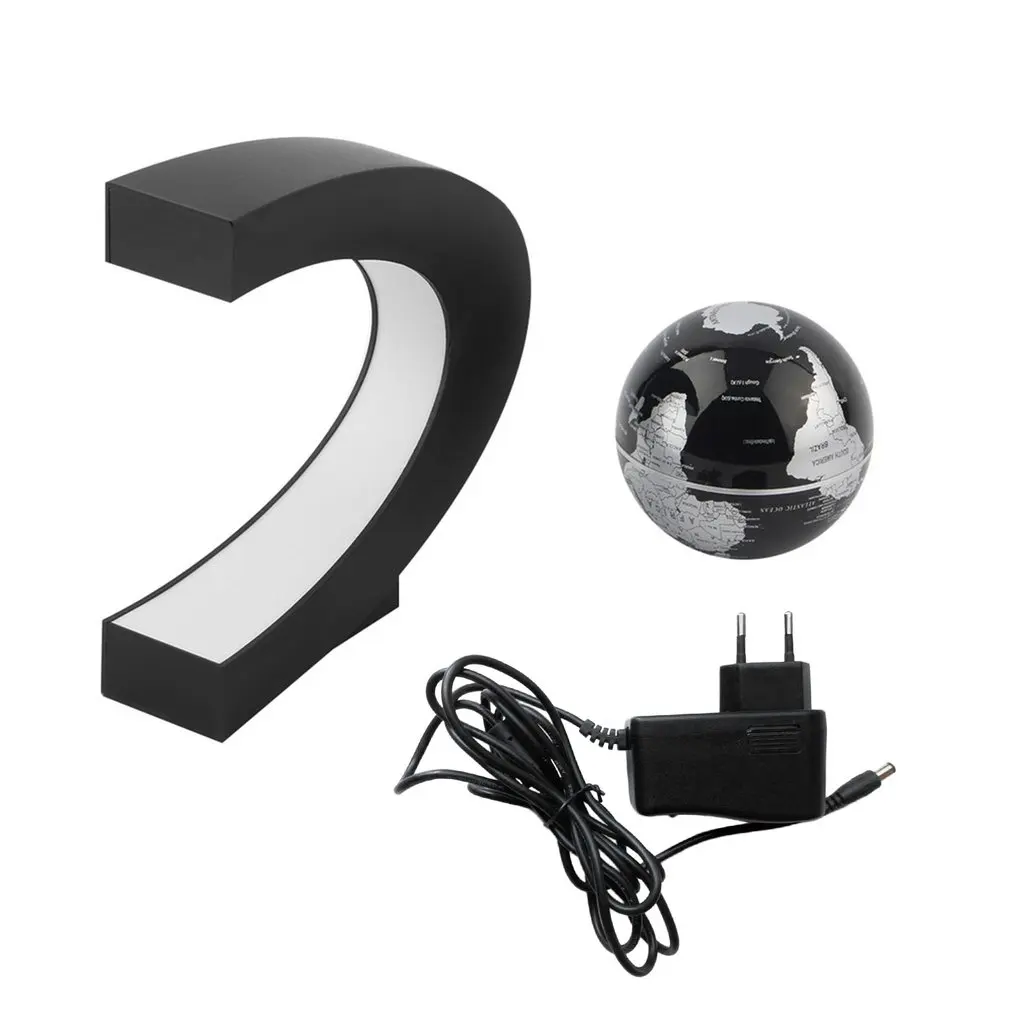 

Electronic Magnetic Levitation Floating Globe Antigravity LED Light Gift Home Decor Blue Golden EU Plug