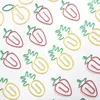 MINKYS Kawaii 10 unids/lote fresa limón zanahoria Clip de papel de Metal canción de Navidad decorativo marcador Binder Clips papelería ► Foto 3/6