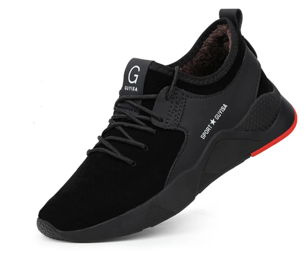 Men's Steel Toe Work Safety Shoes Casual Breathable Outdoor Sneakers Puncture Proof Boots Comfortable Industrial Shoes for Men