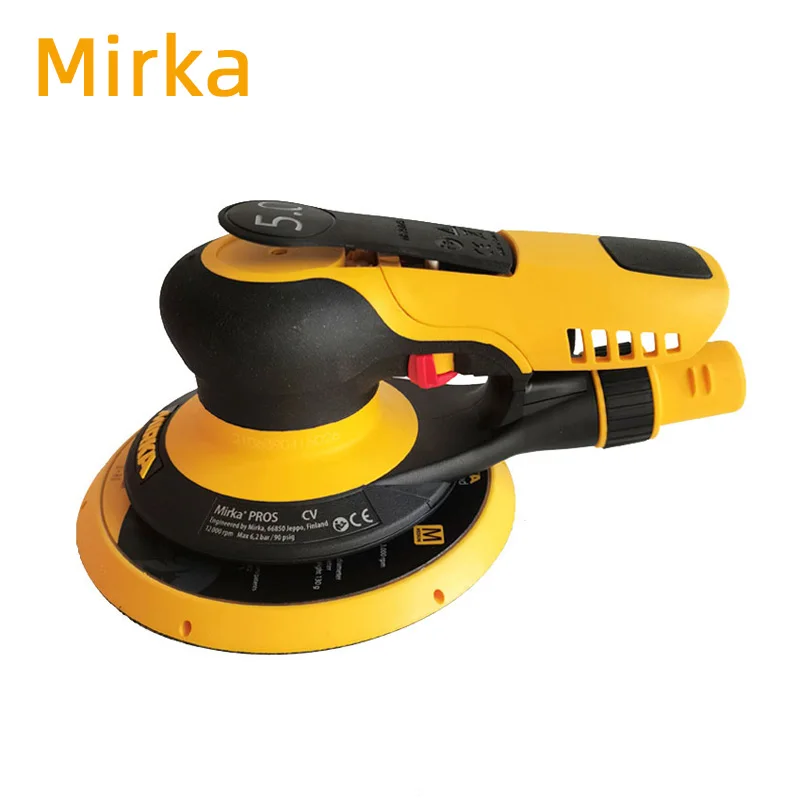 Mirka 그라인딩 카드 그라인딩 머신, 공압 건식 그라인딩 머신, 라운드 자동차 시트 금속 퍼티 사포 기계, 5 인치