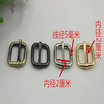 

Bag Hardware Accessories Strap Square Buckle Metal Iron Pull Pin Heart Inner Diameter 2