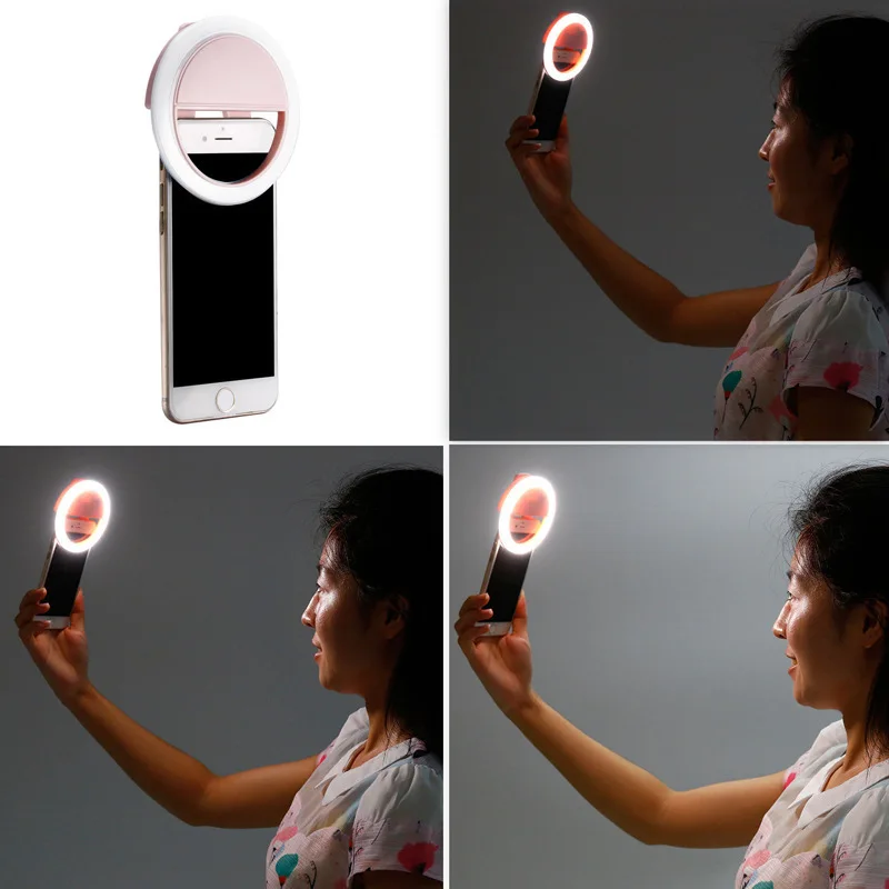 Универсальный портативный селфи кольцевой вспышка лампа мобильный телефон светодиодный заполняющий светильник ing камера фотография для IPhone samsung