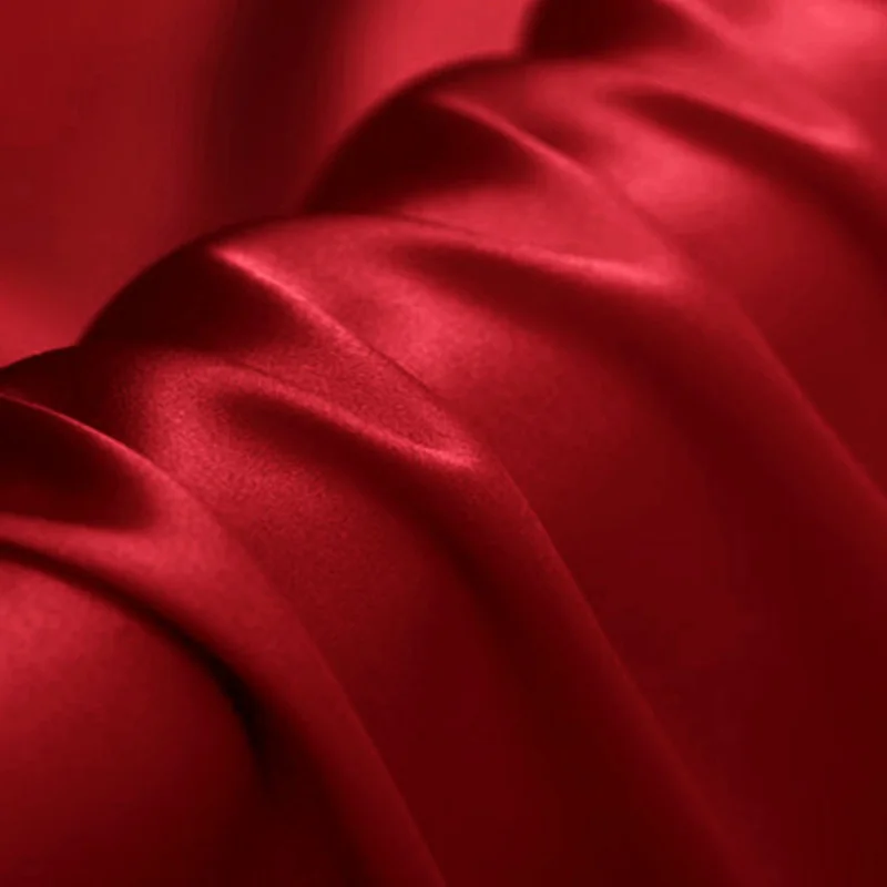 Wine red 30 мм Шелковая простынь тутового шелка мягкие листы многоцветные высокого качества заказ приемлемо - Цвет: Wine red