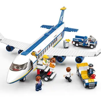 

463pcs City Plane Series Legoings International Airport Airbus Aircraft Airplane Building Blocks Sets Figures Bricks Toys Kids