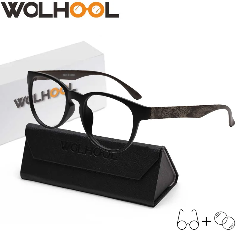 

Retro Black Frames Prescription Glasses Men Fashion TR90 Spectacles Clear Lens Vintage Myopia Optical Glasses Women Brillen