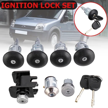 

1Set Car Ignition Switch & Door Lock Barrel Set 2 Keys FOR FORD TRANSIT Mk6 Lock 2000 2001 2002 2003-2006 4359018 1C1A-V22050-BA