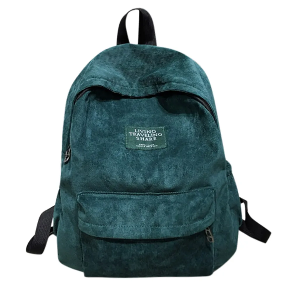 

Capacity Student Backpack Women Solid Travel Backpacks Female School Large Capacity Solid Color Waterproof Nylon Casual Backpac