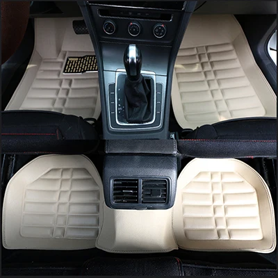 Универсальные автомобильные коврики для mitsubishi pajero Montero sport outlander xl pajero 4 galant grandis автомобильные коврики авто аксессуары - Название цвета: beige