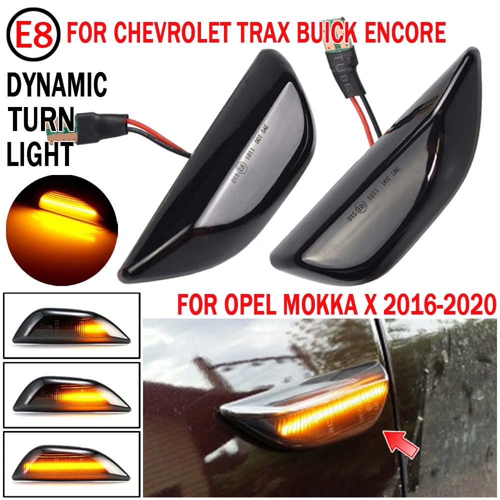 Chevrolet Trax 2012-2016  Opel Mokka X 2013-2019  2Pcs Led ̳ ڹ ̵ Ŀ  ñ׳ Ʈ  Ŀ 