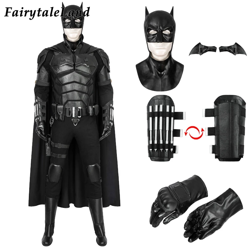 Disfraz de murciélago para Halloween, traje de Bruce, superhéroe, traje  negro, traje de batalla de lujo, 2021|Disfraces de películas y TV| -  AliExpress