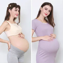 Лидер продаж поддельные искусственные L Мягкий силиконовый живот ложные беременных животик Pregancy Близнецы 8-10 месяцев 3500 г Косплей Хэллоуин подарок