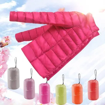 

Ultra light duck down jackets women 2019 new Hooded winter coat Long Sleeve Warm Slim 4XL plus size jacket lady jaqueta feminina