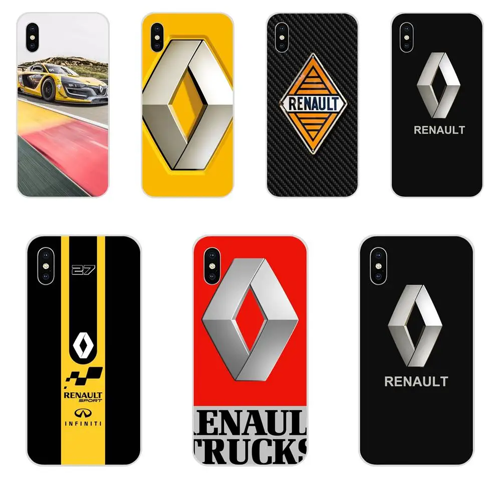 Супер автомобилей Логотип Renault Чехол-кошелек из искусственной кожи для Samsung Galaxy