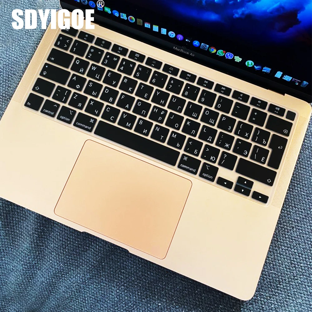 

Аксессуары для ноутбука Macbook Air13 2020 M1 A2337 A2179 силикагелевые наклейки Мягкий пылезащитный чехол для клавиатуры ноутбука 13Air A1932