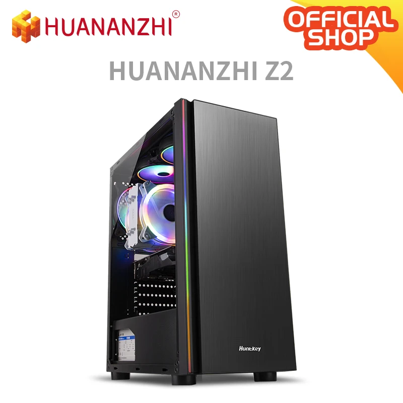 Sale HUANANZHI Z2 Gaming E5 Desktop Computer cpu 2689 DDR3 2*16G Gaming Card GTX 1050TI 4G SSD 480G High cost performance Gaming PC