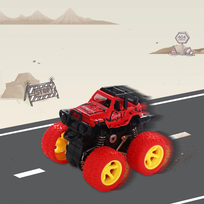 

Mini Inertial Off-Road Vehicle Pullback Children Toy Car Plastic Friction Stunt Car Juguetes Carro kids toys for boys Gift car