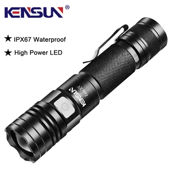 강력한 LED 미니 손전등, 방수, 5 가지 모드, 줌 가능, 밝은 토치, USB 핸드 랜턴, Xm L2, 충전식 윅 토치라이트