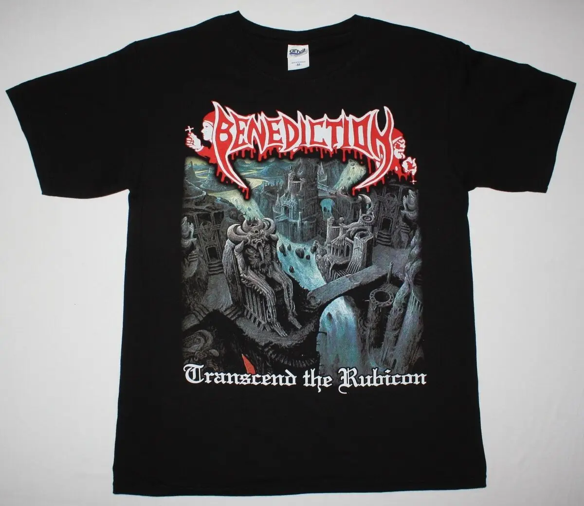 BENEDICTION TRANSCEND THE RUBICON DISMEMBER Новая Черная футболка | Мужская одежда