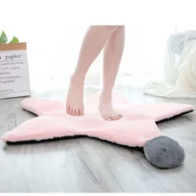 Звездное сердце пол меховой ковер нескользящий лохматый Йога Спортивный ковер для женщин дома Пушистый Теплый матрас для собак