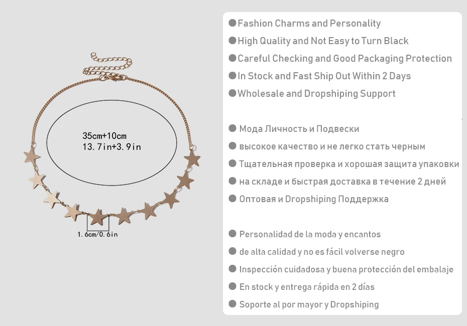 SHIXIN, простое колье с пентаграммой, ожерелье для женщин, золото/серебро, ожерелье со звездой, трендовый Короткий воротник, колье для женщин,, ожерелье, подарок