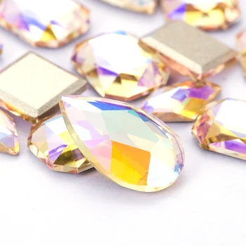 

Paradise Shine K9 Glass 3D Nail Art flatback Crystals Rhinestones for Nail Art Decoration 10pcs/bag drop octagon tropezoid