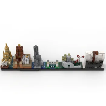 

MOC DIY Mini Game Thrones Movie collection Winterfell Architecture Model Building Blocks Castle Christmas Toys Gifts
