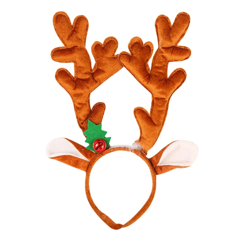 Рождественские повязки на голову милые олени рога оленьи рога, оленьи рога, для волос обруч на голову Рождественский костюм для вечеринки - Цвет: A1