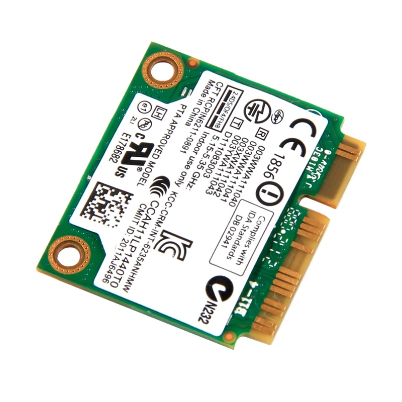 Dual Band 300 Мбит/с Беспроводной Bluetooth 4,0 для Intel Centrino Advanced-N 6235 6235ANHMW Половина Mini PCI-E Wi-Fi кард-802.11Agn