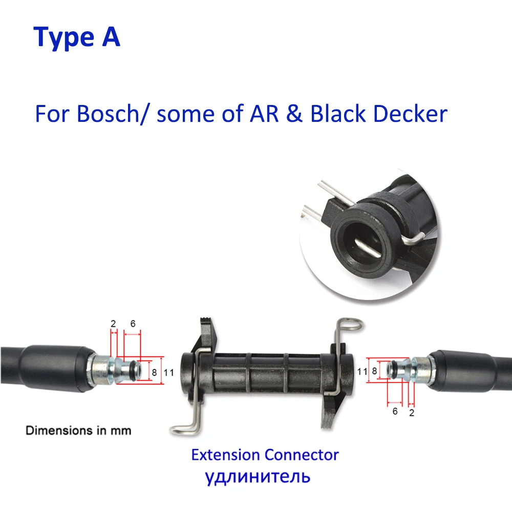 Pressure Washer Hose Pipe Tube Extension Connector Adapter for Bosche AR Black Decker Patriot Dawoo 4