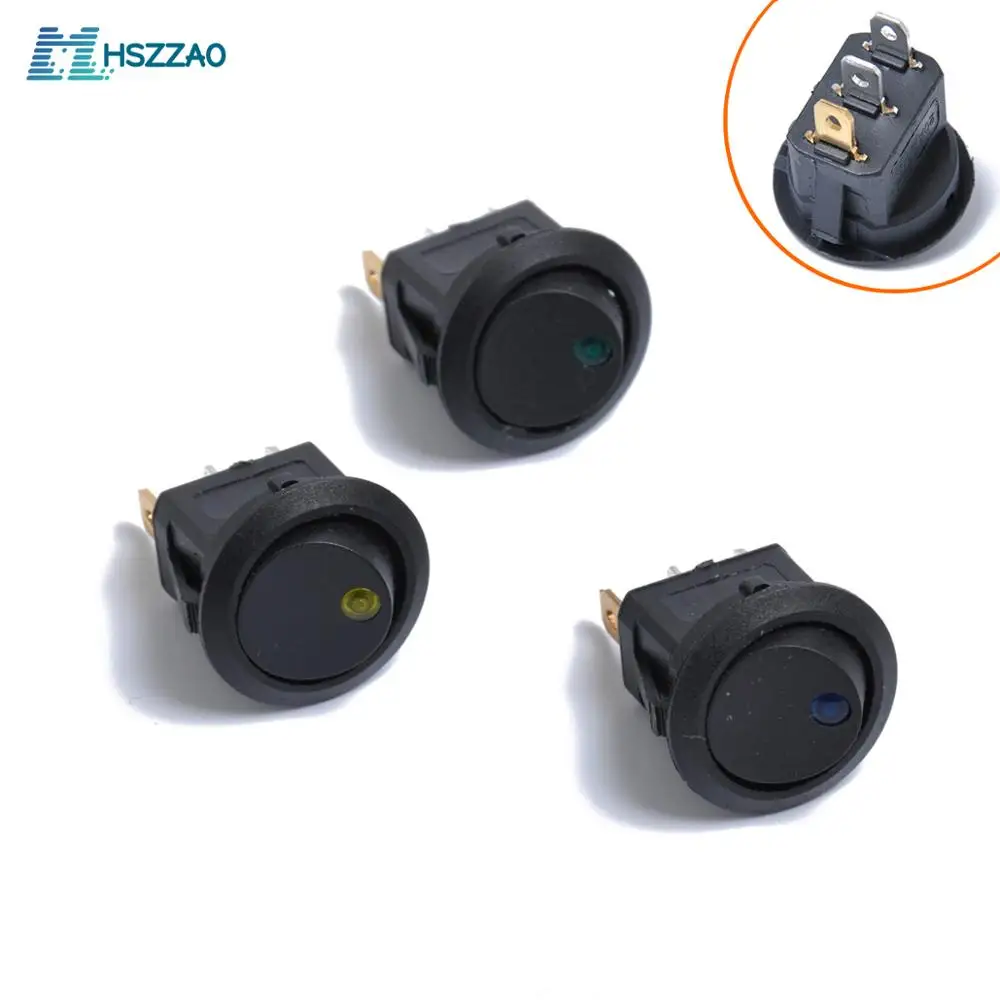 

ON-OFF 12V 20A Rocker Switch with Lamp Light Dpst DPST For Automobiles and Devices Equipped with DC Power Source Boat