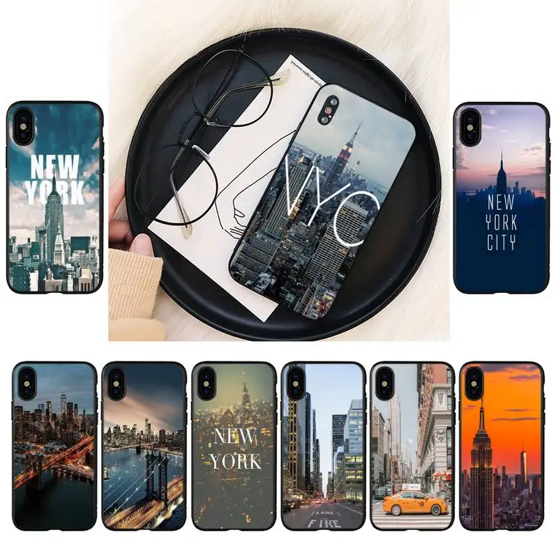 Чехол для телефона YNDFCNB NYC с изображением Нью-Йорка iphone 13 8 7 6 6S Plus 5 дюймов |