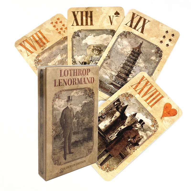 

Limited Edition Lothrop Lenormand Oracle Cards Fortune Telling Divination Tarot Deck Leisure Table Game With PDF Guidebook