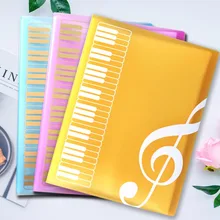 1pcs Creative A4 Music Teaching Supplies 40 Layer Music Piano Score File Folder Fashion School Music Learning Filing Products