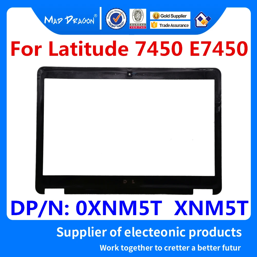 laptop 14&quot LCD Front Trim Cover Bezel Plastic with Camera Port NON TOUCH for Dell Latitude E7450 7450 B shell frame 0XNM5T XNM5T |
